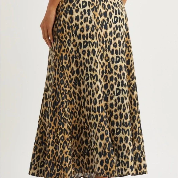 Damson Madder Leopard Print Midi Skirt - Picture 2 of 4